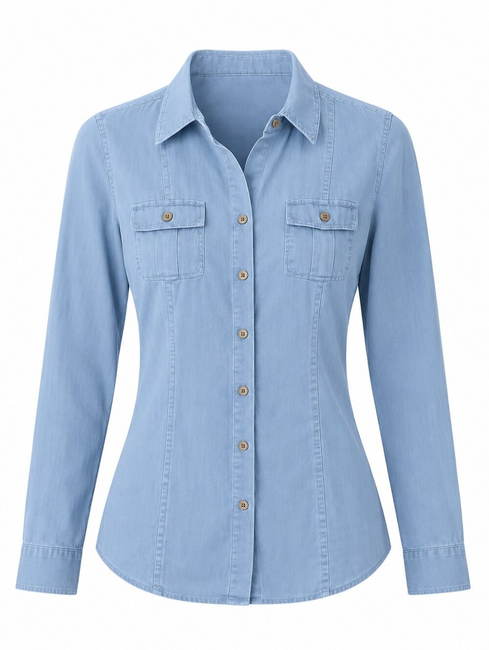 Tommy Bahama Relax Blue Long-Sleeve Button-Down Linen Capsule Women's Shirt S